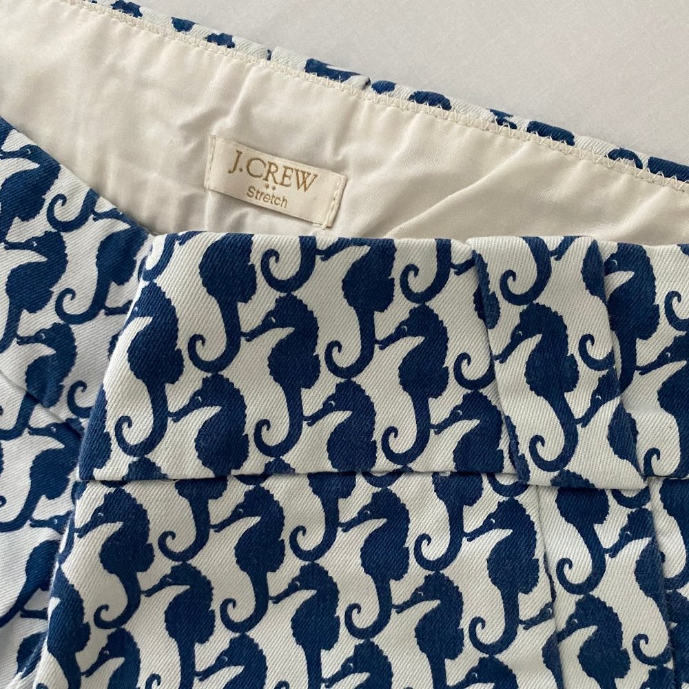 J.Crew Chino Shorts, Seahorse Pattern - Picture 2 of 5